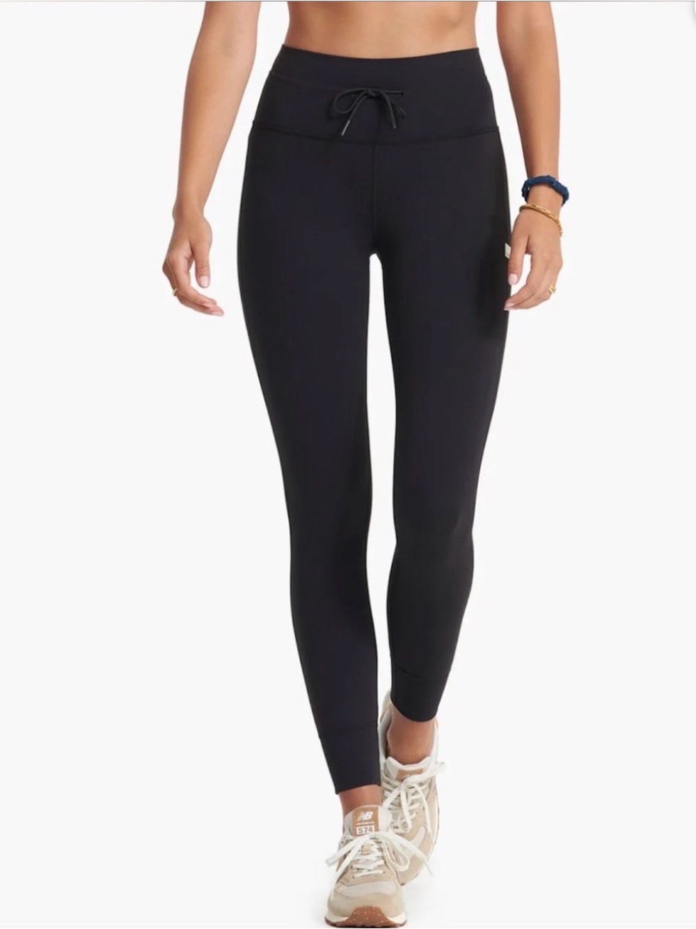 Vuori Daily Leggings Black Size Small High Rise Drawstring